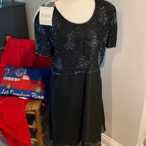 Sz 14 elegant little black dress nwt Jessica